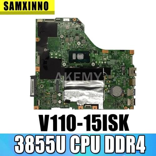 SAMXINNO 5B20L78308 For Lenovo V110-15ISK laptop motherboard LV115SK MB 15277-1 448.08B01.0011 SR2EV 3855U CPU DDR4