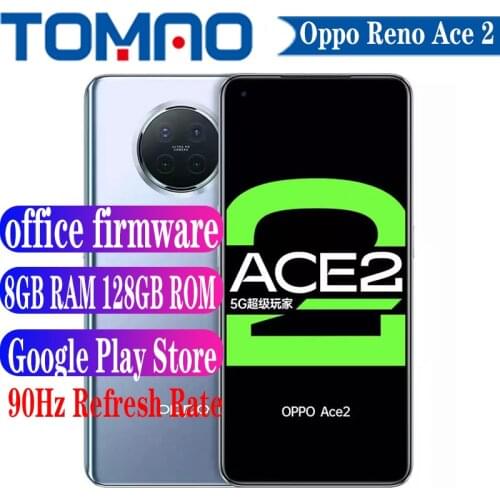 New Oppo Reno Ace 2 5G Cell phone 6.5" 90Hz Screen Snapdragon 865 65W SuperVOOC 40W AirVOOC Smart 48MP Main Camera Google Play