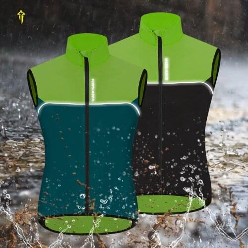 WOLFBIKE Reflective Cycling Vest Sleeveless Windproof Jersey MTB Bike Riding Sports Out Wear Jacket Bicycle Vest Clothing