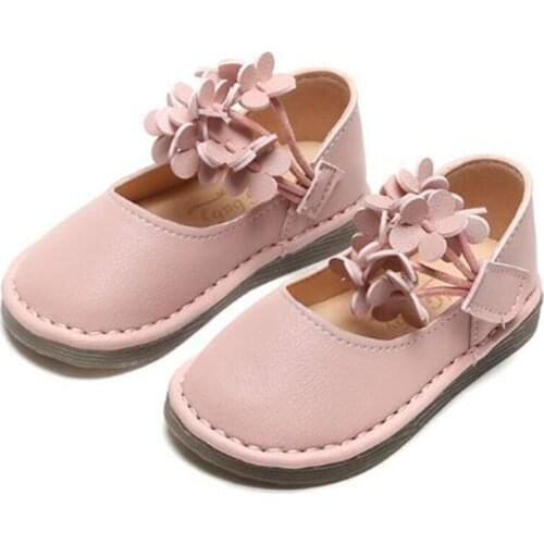 Fashion Girls soft sole princess shoes spring Childrens non-slip Soft bottom flat shoes Baby fashion leather shoes casual shoes