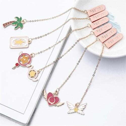 3pcs Exquisite Metal Bookmark Cute Creative Pendant Antique Gifts for Students Page Holders Classical Stationery Book Marker