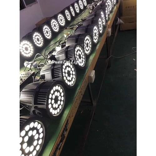 10Pieces Stage Party Wedding Wash Wall Dmx512 Rgbwa UV 6 in 1 Led Par Can 24*18W