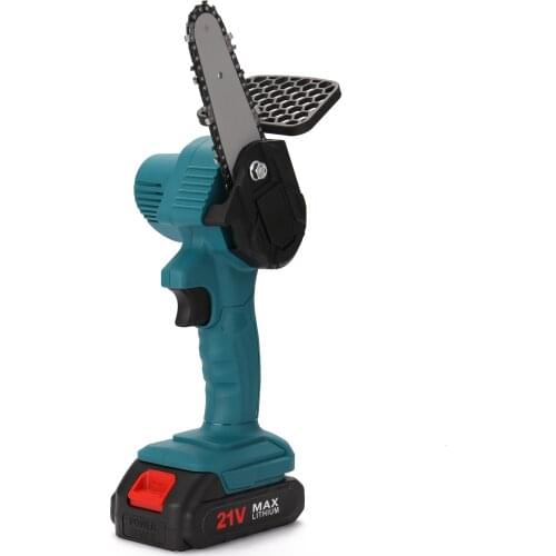 550W 4 Inch Mini Electric Chain Saw With Battery Woodworking Pruning Saw One-handed Garden Tool Rechargeable Chainsaws EU Plug