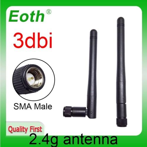 2.4Ghz Antenna wifi 3dbi SMA male Connector 2.4G antena wifi antenna wi fi white antenne waterproof antenas wi-fi