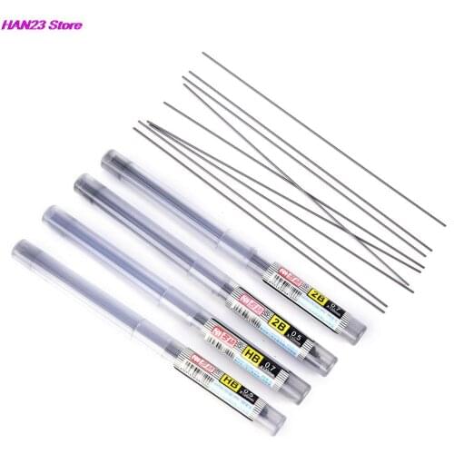 2 Pcs 0.5 mm / 0.7 mm Automatic Pencil Lead 2B HB Lead a Refill for Mechanical Pencil Automatic Pencil Refill