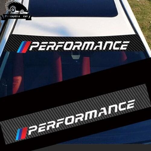 Carbon Fiber Car sunshade sticker car windscreen windshield stickers For BMW M E46 E60 E39 E70 E83 E85 E90 F10 F20 F30 1 2 3 5 7