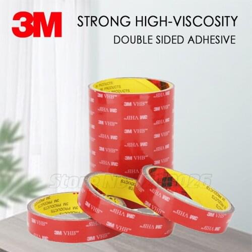 Car Special Double Sided Tape 3M 5608 VHB Gray Strong Acrylic Foam Tape 0.8mm Thickness 3M Double Side Adhesive Wall Decoration