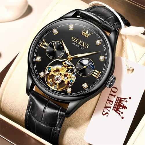 Men Watch Top Brand Luxury Mens Automatic Watches Mechanical Tourbillon Skeleton Watch for Men Wristwatches часы женские