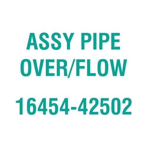 For Kubota 16454-42502 ASSY PIPE OVER/FLOW