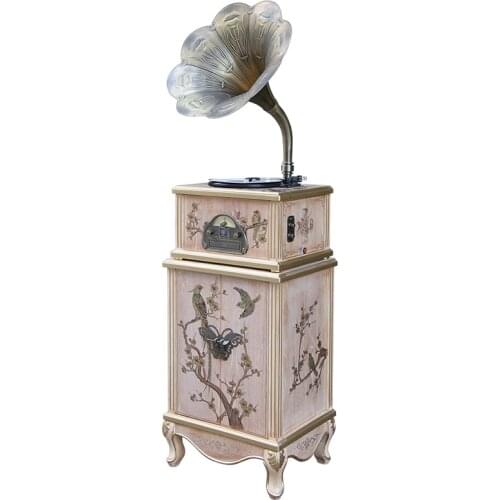 European Solid Wood High-definition Bluetooth CD Record Player American Living Room Locker Phonograph