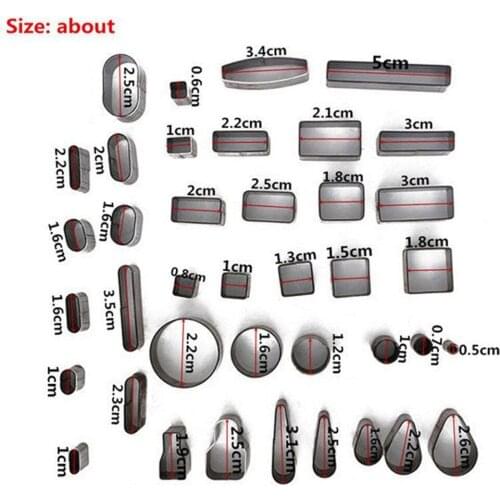Leather Cutting Tool 39 Shape Hole Hollow Cutter Punch Leather Craft DIY Set