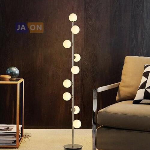 Led g4 Postmodern Iron Glass Golden White LED Lamp LED Light LED Floor Lamp Floor Light For Foyer Study Dinning Room Bedroom