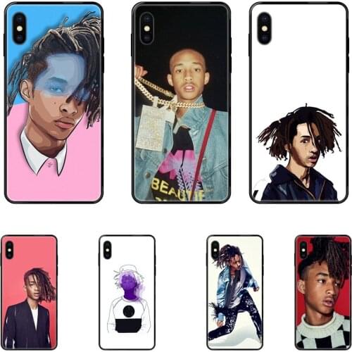 Best Selling Luxury Quality Black Soft TPU Phone Case Jaden Smith Hip Hop For Xiaomi Mi Note A1 A2 A3 5 5s 6 8 9 10 SE Lite Pro