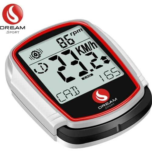 DREAM SPORT DCY-235 Wireless Bike Computer with Speed and Cadence Sensor Odometer Speedometer Backlight Calories