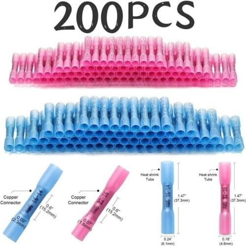 200PCS Heat Shrink tube Wire Connector Kit Waterproof Marine Automotive Terminals Set shrink wrapping heat shrink tube