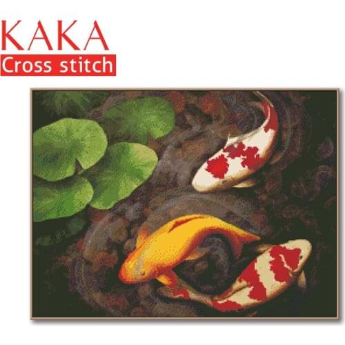 Cross stitch kits,Embroidery needlework sets with printed pattern,11CT-canvas for Home Decor Painting,Animals Full NCKA075