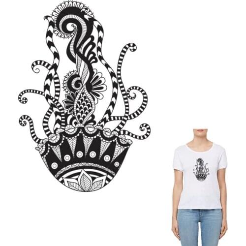 COSBILL Jellyfish Patches For Clothing A-level Washable Iron On Transfers DIY Decoration Accessory Applique Sticker Y-052