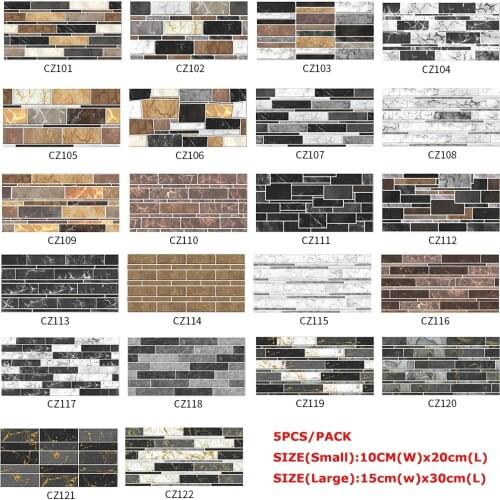 Kitchen Self-adhesive Tiles Stickers Bathroom Decor Retro Brick Wall Stickers Mirrors Decorative Vinyl Waterproof Decals Bar Art