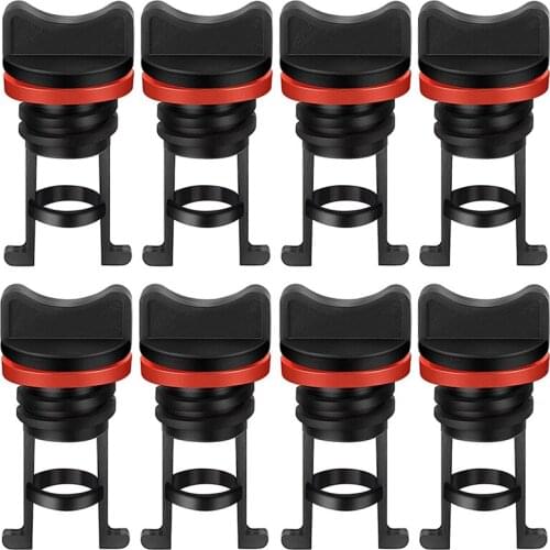 NEW-8PCS Nylon Kayak Scupper Plug Kit Thread Drain Plugs Canoe Boat Hull Thread Drain Plugs for Kayak Dinghy Canoe Boat