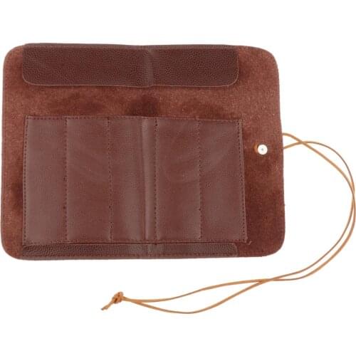 Knife Roll Bag PU Leather, Knife Roll Bag, Portable Travel Tool Roll Bag for Culinary Student, Professional Chef, Enthusiasts