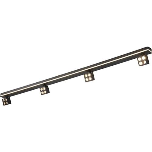 Nordic black track ceiling lights home living room main light bedroom aisle corridor study spotlight ceiling lamps fixtures