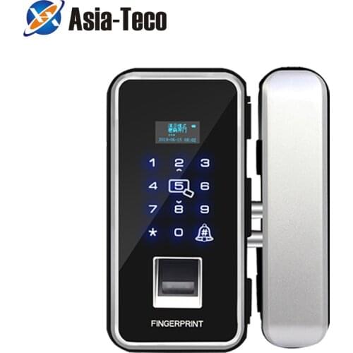 Smart Door Lock Fingerprint Lock Electronic Digital Opener Electric RFID Security Double Door Password Lock Office Acc