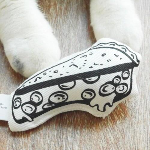 Pet Cat Chew Catnip Toys Teaser Play Interactive Toys Teeth Grinding Catnip Molar Bite-Resistant Kitten Chewing Toys