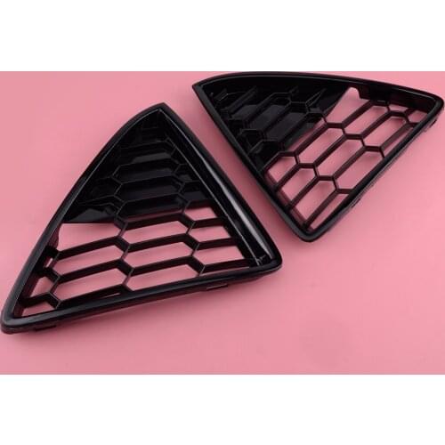 1 Pair Black ABS Front Lower Bumper Grille Honeycomb Cover Fit for Ford Focus 2012 2013 2014 CP9Z17K946ACP BM51 17K947 CF5UAW