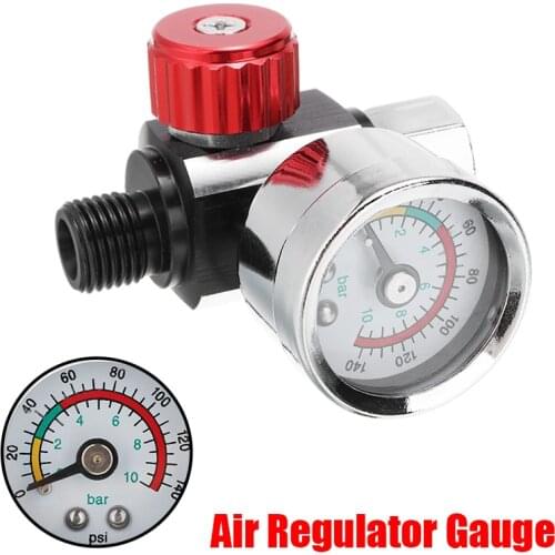 1pc 1/4 Inch Pneumatic Air Control Compressor Pressure Gauge Regulator Regulating Valve For Spray Tool Air Tool