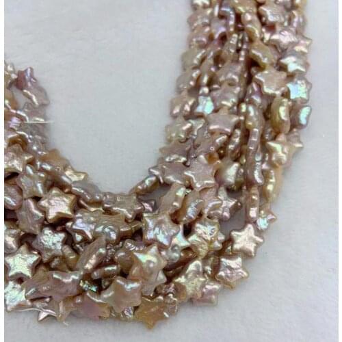 12-13MM 100% Natural Purple Freshwater Pearl Baroque Star Shape Loose Beads Jewelry Making Accessories Findings
