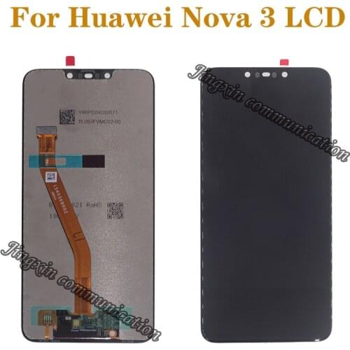 6.3" Original LCD display for Huawei Nova 3 LCD touch screen digital converter replaced for Huawei Nova3 display repair parts