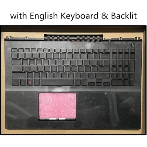 95% New Used Condition Keyboard Cover Case Upper Palmrest Bottom Cover For Dell inspiron 15-7000 7566 7567 Base Cover Lower Case