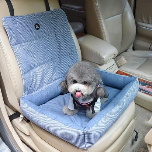Dog Car Seat, Dog Booster Seats Carrier with Removable Cover&Safety Leash for Small and Medium Pets Cat