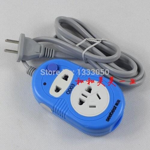 Free Shipping 250V 10A 2500W 2 Pin Plug Stock With Independent Switch Wire Length 2.5M QD03