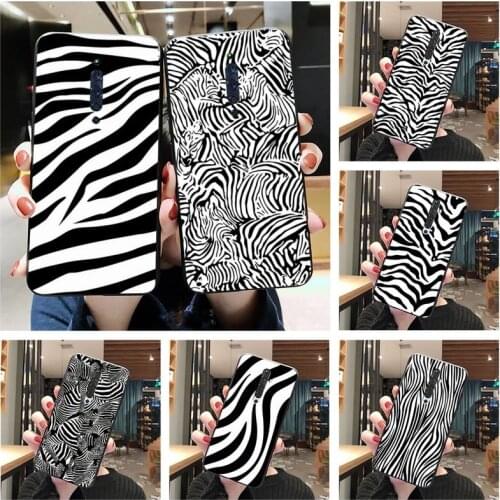Black And White Zebra Pattern Phone Case For Oppo A5 A9 2020 Reno2 z Renoace 3pro A73S A71 F11