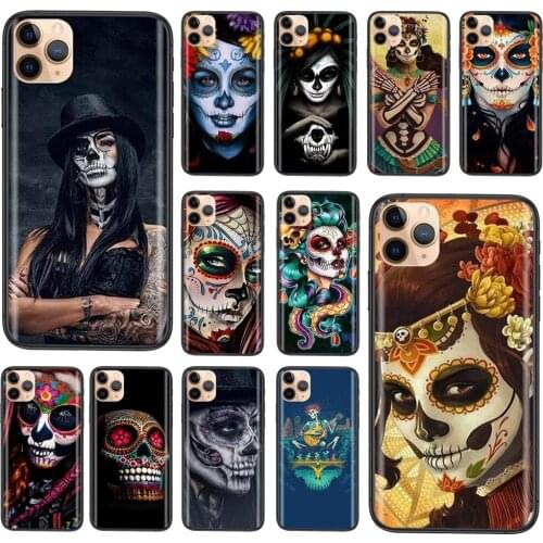 For Xioami Redmi Note 10 Pro 5G 9 9S 9T Max 8 7 6 5 4 Pro Max Day of The Dead Mexican Holiday Soft Mobile Phone Bags Pas Cher