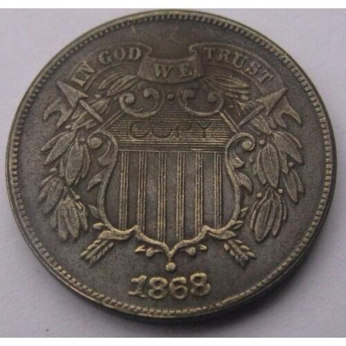 Two Cent 1868 copy coins FREE SHIPPING