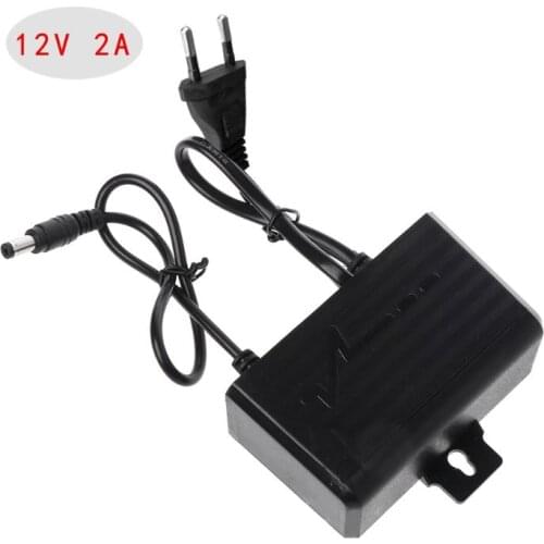 Power Supply AC DC Charger Adapter 12V 2A EU/US/UK/AU Plug Waterproof Outdoor for Monitor CCTV CCD Security Dome Camera