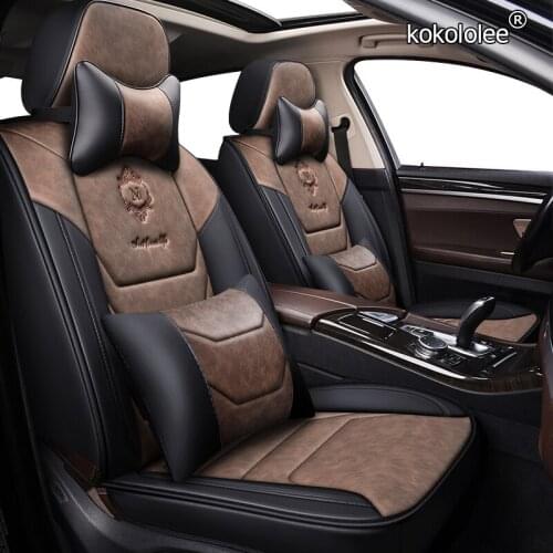 Kokololee leather car seat cover For audi a3 8p 8l sportback q7 2007 q5 a4 b7 avant a6 c5 avant a5 a1 q2 q3 car seats accessorie