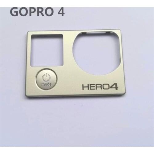 For Gopro Hero 4 Front Panel Cover Faceplate with Mode Button Repair Parts Silver for GoPro 4 Black Frame Accessories Clownfish