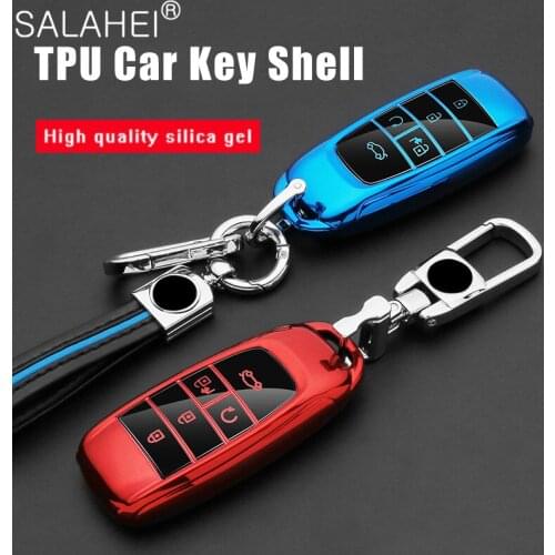 Soft TPU Car Bag Key Cover For Trumpchi GS4 GA3S GS8 GS5 GS7 GS3 Case For Keychain Alarm Key Cover Cap Case For Auto Accessories