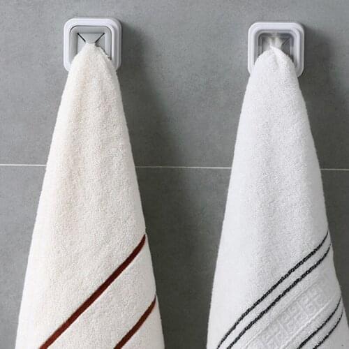 Wall-mounted Kitchen Bathroom Towel Plug-free Suction Hook Household Towel Rack Perforated-free Kitchen Wipe Rag Shelf