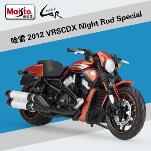 Maisto 1:18 Harley 2012 VRSCDX Night Rod Special Model Car Simulation Alloy Motorcycle Metal Toy Car Childrens Gift Collection