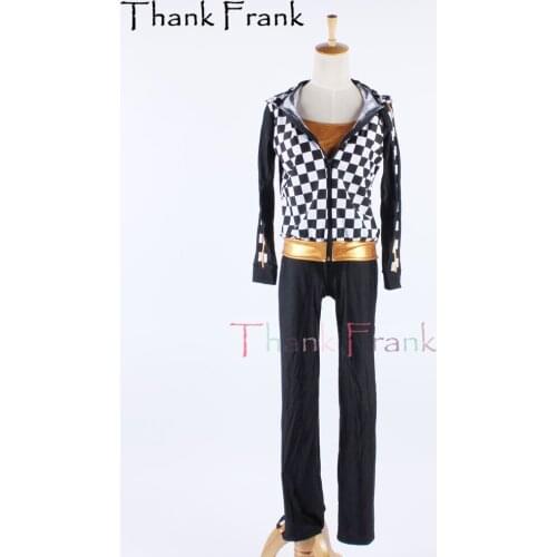 New Adult Modern Dance Costume Girls Women 3 Pieces Jazz Costumes Kids Long Sleeve Character Dancing Clothes Rave Clothing C671