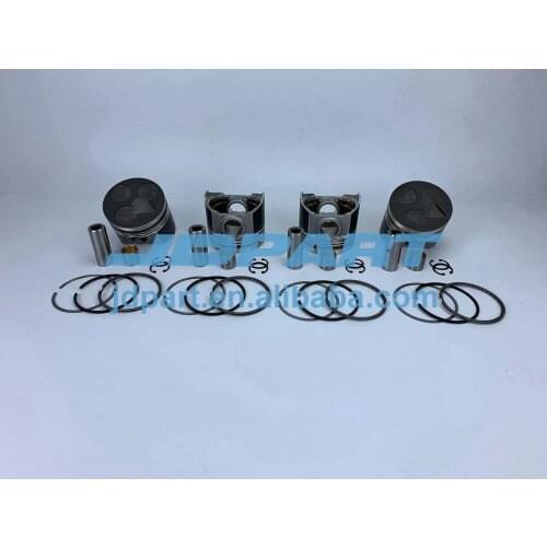 New V3600 piston kit STD with rings For Kubota
