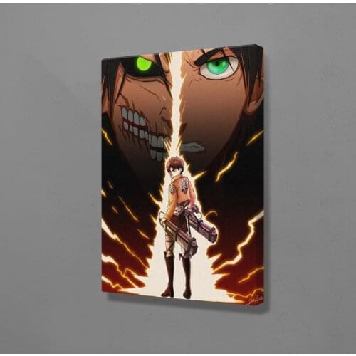 Eren Jaeger attack on titan Shingeki no Kyojin poster Canvas Wall Art Decoration prints for Home bedroom decor Painting