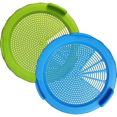 Plastic Sprouting Lid Food Grade Mesh Sprout Cover Kit Seed Growing Germination Vegetable Sealing Ring Lid For Mason Jar 20512