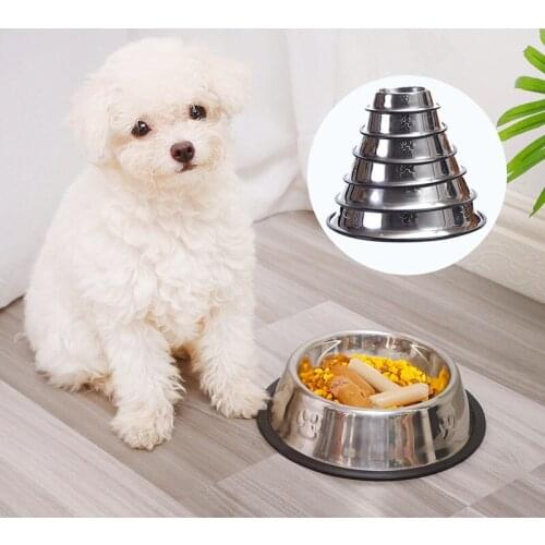 Portable Dog Bowls Stainless Steel Dog Feeder Durable Water Bowls Pet Feeding Bowls Food Dish Outdoor Pet Products
