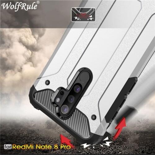 For Xiaomi Redmi Note 8 Pro Case Armor Hybrid PC+TPU Shockproof Cover For Xiaomi Redmi Note 8 Pro Cover Redmi Note 8 Pro Case