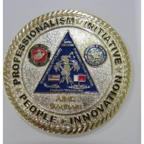 Promotional professional brass metal commemorative coin badge